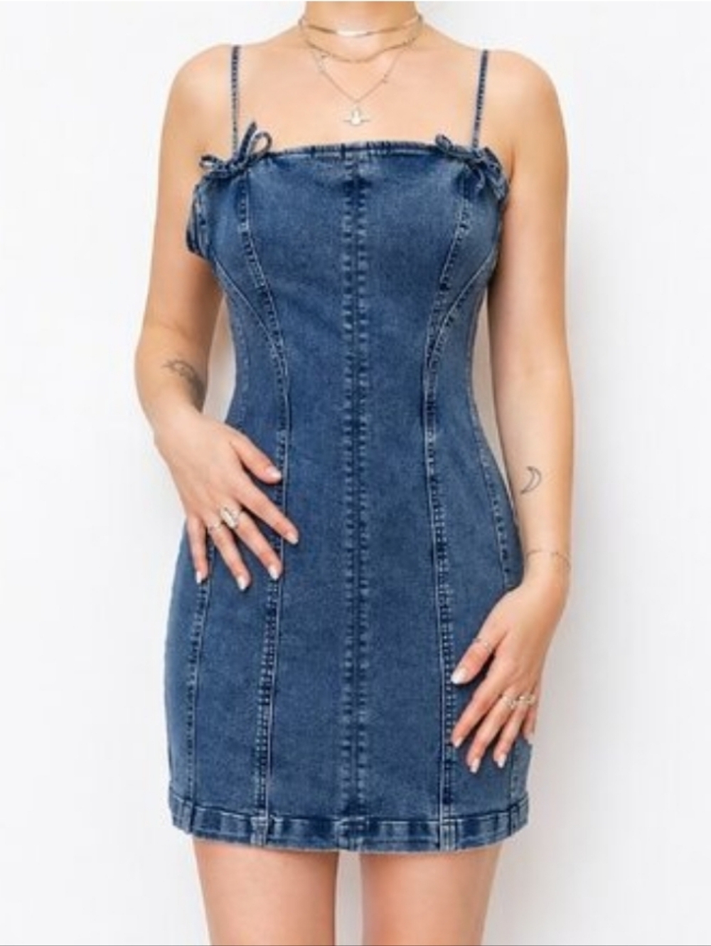 Vintage Denim Mini Dress